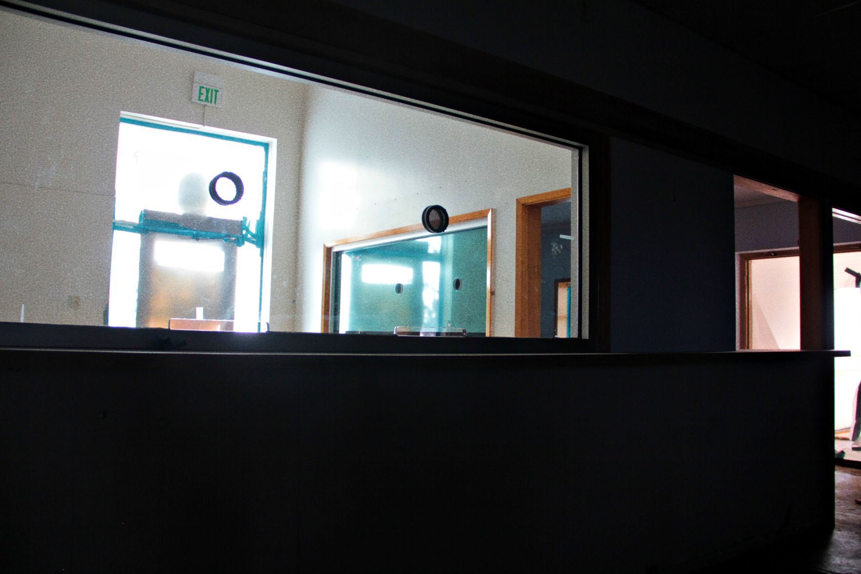 Interior behind glass